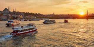 Sunset Cruise along the Bosphorus with Professional Tour Guide and Hotel Pick Up & Drop Off)
